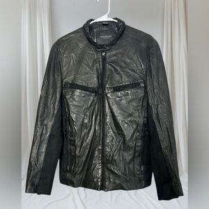 Marc New York Andrew Marc Black  Leather Jacket for Men